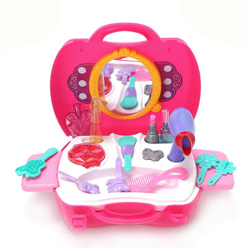 Pink Girls Cosmetics Toys Set Dressing Table Toys For Kids Children Gift
