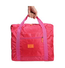 Load image into Gallery viewer, Portable printing travel bag large capacity nylon handbag folding luggage storage bag