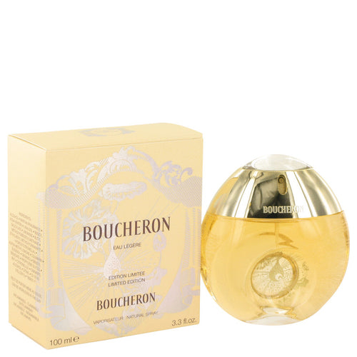Boucheron Eau Legere by Boucheron Eau De Toilette Spray (Yellow Bottle, Bergamote, Genet, Narcisse, Musc) 3.3 oz for Women