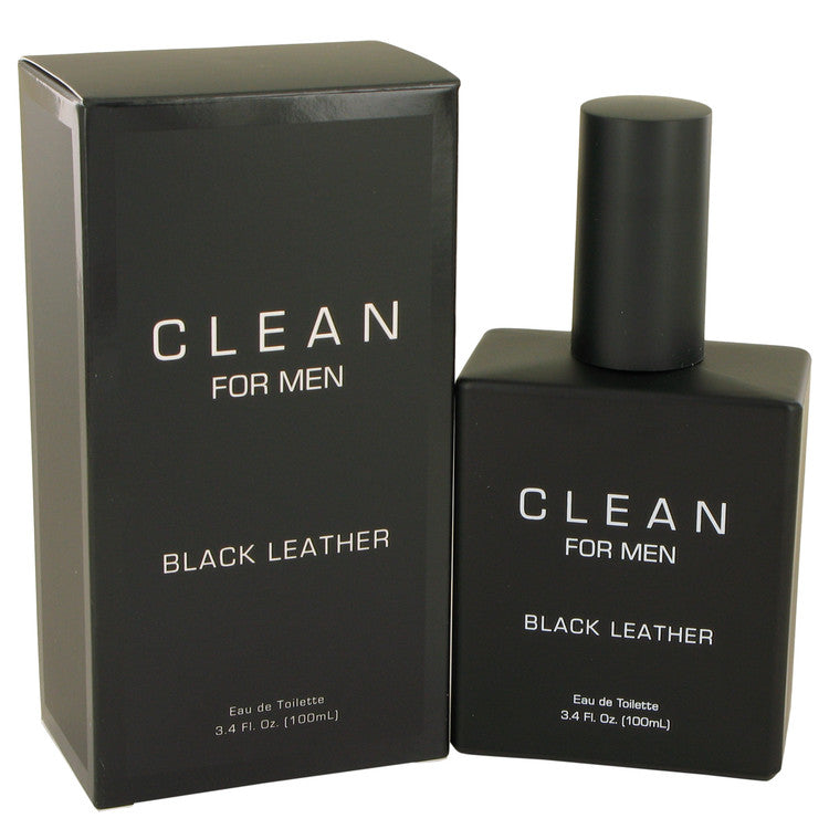 Clean Black Leather by Clean Eau De Toilette Spray 3.4 oz for Men