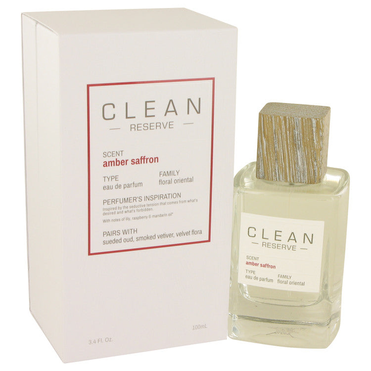 Clean Amber Saffron by Clean Eau De Parfum Spray 3.4 oz for Women