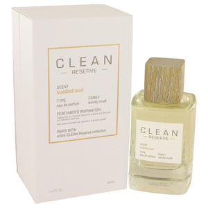 Clean Sueded Oud by Clean Eau De Parfum Spray 3.4 oz for Women