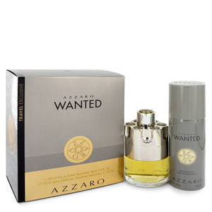 Azzaro Wanted by Azzaro Gift Set -- 3.4 oz Eau De Toilette Spray + 5.1 oz Deodarant Spray for Men