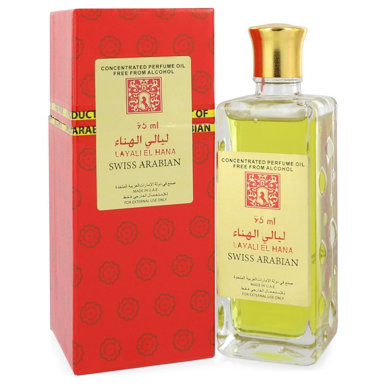 Layali El Hana by Swiss Arabian Concentrated Perfume Oil Free From Alcohol (Unisex) 3.2 oz for Women