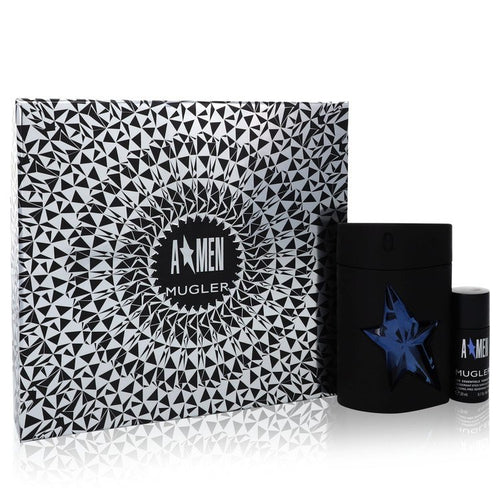 ANGEL by Thierry Mugler Gift Set -- 3.4 oz Eau De Toilette Spray (Refillable) + .7 oz Deodorant Stick for Men