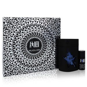 ANGEL by Thierry Mugler Gift Set -- 3.4 oz Eau De Toilette Spray (Refillable) + .7 oz Deodorant Stick for Men