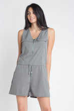 Load image into Gallery viewer, Women&#39;s Zip Front Sleeveless Romper