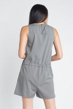 Load image into Gallery viewer, Women&#39;s Zip Front Sleeveless Romper