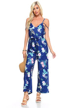 Load image into Gallery viewer, Women&#39;s Floral Tie Tank Jumpsuit