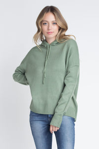 Women's Knit Pullover Hooded Swear