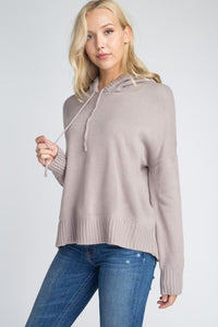 Women's Knit Pullover Hooded Swear