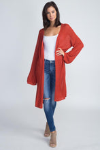 Load image into Gallery viewer, Women&#39;s Long Knit Thin Cardigan