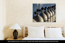 Load image into Gallery viewer, Gallery Wrapped Canvas, Row Of Compressed Air Tanks Like They Are Used During A Diving Trip