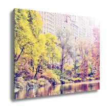 Load image into Gallery viewer, Gallery Wrapped Canvas, Central Park Autumn Manhattan Skyscrapers Instagram Effect Filter