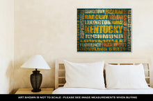 Load image into Gallery viewer, Gallery Wrapped Canvas, Kentucky State Cities List