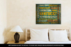 Gallery Wrapped Canvas, Kentucky State Cities List