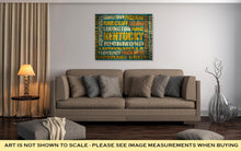 Load image into Gallery viewer, Gallery Wrapped Canvas, Kentucky State Cities List