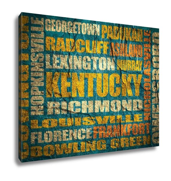 Gallery Wrapped Canvas, Kentucky State Cities List