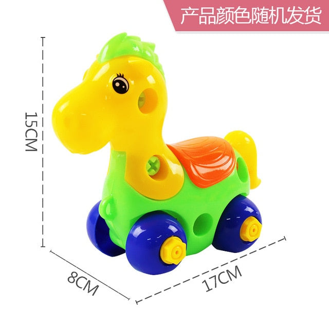 Plastic 3D DIY Removable Combination Assembly hands-on ability exercise nut tool educational toys for children 3-6 years
