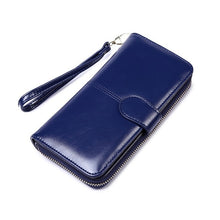 Load image into Gallery viewer, Women&#39;s wallet clutch bag large capacity long zipper wallet multi-function card package purse women&#39;s red handbag Slim Wallet