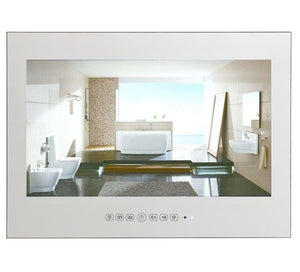 Souria 19" Bathroom Waterproof Smart Mirror Hidden LED TV Magic Glass Built in Wall Television SPA