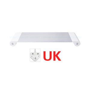 Non-Slip Riser 4-Ports USB charge Aluminum Alloy Desktop Monitor Stand For iMac MacBook Air Pro Space Bar Laptop PC Stand Holder