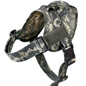 Tactical Dog Harness Military Patrol K9 Working Dog Collar Harness Service Dog Vest With Handle For Training Hiking Outdoor