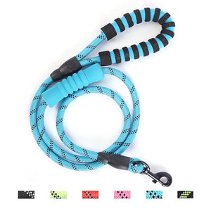 Reflective Nylon Pet Dog Leash 1.8m Long Strong Rope Double Padded Handle Dog Leashes Dogs Cat Puppy Walking Running Lead chain