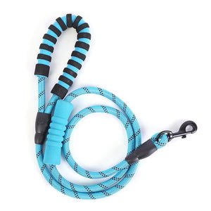 Reflective Nylon Pet Dog Leash 1.8m Long Strong Rope Double Padded Handle Dog Leashes Dogs Cat Puppy Walking Running Lead chain