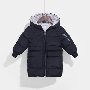 OLEKID 2019 Winter Jacket For Girls Hooded Thicken Warm Long Parka For Boys 2-10 Years Children Outerwear Infant Baby Coat