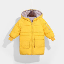 Load image into Gallery viewer, OLEKID 2019 Winter Jacket For Girls Hooded Thicken Warm Long Parka For Boys 2-10 Years Children Outerwear Infant Baby Coat