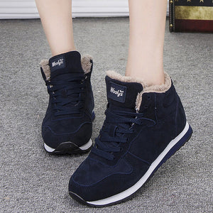 Women Boots Plus Size 35-47 Couple Winter Sneakers For Winter Boots Shoes Woman Keep Warm Ankle Botas Mujer Snow Boots Female