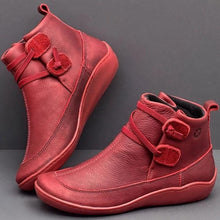 Load image into Gallery viewer, Women Boots Shoes Pu Leather  Ankle Boots 2019 New Autumn Winter Vintage Shoes Woman Botas Mujer Boots