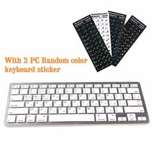 Load image into Gallery viewer, Silver and Black Russian Wireless Bluetooth 3.0 keyboard for iPad Tablet Laptop Smartphone Support iOS Windows Android Keyboards