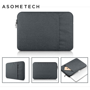 Unisex Canvas Laptop Sleeve Notebook Bag Pouch Case For Macbook Air Retina Pro 13.3 15.4 Anti Scratches Liner Sleeve Laptop Bags