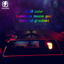 Load image into Gallery viewer, RGB Gaming Mouse Pad Gamer Mouse Pad Big Mouse Mat Computer Mousepad USB Led Backlight Mause Pad Keyboard Desk Mat 300*800*4mm