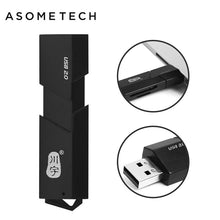 Load image into Gallery viewer, Up To 480Mbps Plug&amp;Play 2 In 1 USB 2.0 Card Reader Flash Drive USB TF/SD Card Reader For Computer PC Extension Port W/LED Light
