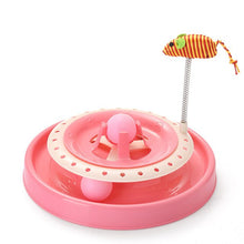 Load image into Gallery viewer, Three Levels Cat Toy Tower Tracks Disc Pet Cat Triple Pay Disc Cat Toys Ball Training Intelligence Amusement Plate Pet Products