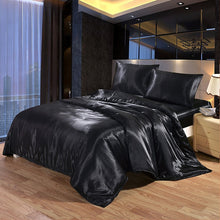 Load image into Gallery viewer, Luxury Bedding Set Satin Silk Duvet Cover Pillowcase Bed Sheet Comforter Bedding Sets Twin Single Queen King Size Bed Set