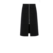 Load image into Gallery viewer, Women&#39;s Autumn Zipper Pocket Bandage Cloth Skirt  New Style Large Size Dress Longuette Elegant Female