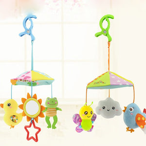 Toy for Stroller Crib Pram Bed Hanging Baby Toys Accessories Musical Rotating Plush Animal Cute Appease Soothing for 0-12 Months
