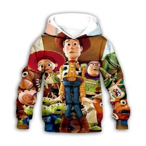 New fashion Children Sweatshirt 3D Toy Story 4 Print Kids Hoodies Simple Hip Hop Casual Jackets Hipster Boys Coat girl Clothing