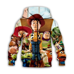 New fashion Children Sweatshirt 3D Toy Story 4 Print Kids Hoodies Simple Hip Hop Casual Jackets Hipster Boys Coat girl Clothing