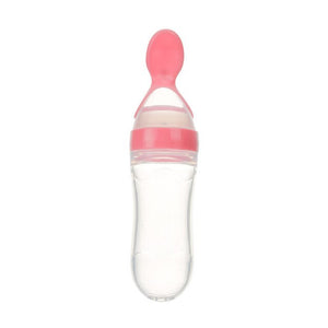 mamadeira Newborn Baby Bottle Leak-proof Food Dispensing Spoon Juice Cereal Feeding Bottle Spoon Food Supplement Cereal Bottles