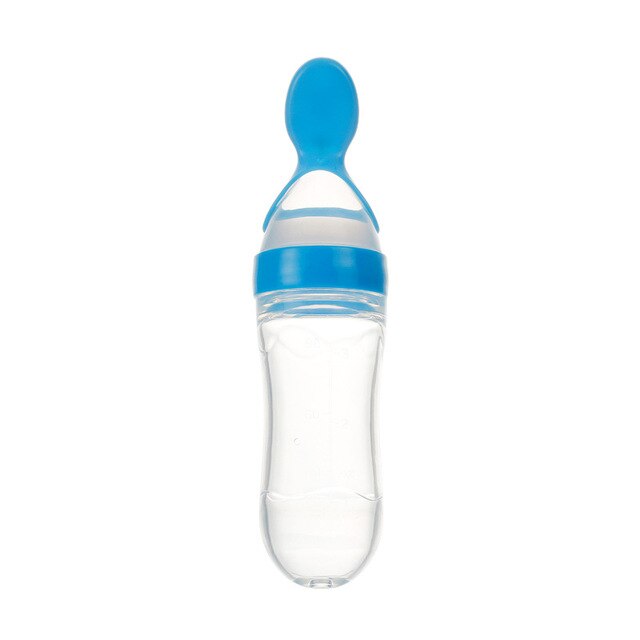 mamadeira Newborn Baby Bottle Leak-proof Food Dispensing Spoon Juice Cereal Feeding Bottle Spoon Food Supplement Cereal Bottles