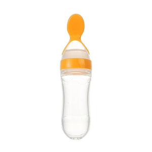 mamadeira Newborn Baby Bottle Leak-proof Food Dispensing Spoon Juice Cereal Feeding Bottle Spoon Food Supplement Cereal Bottles