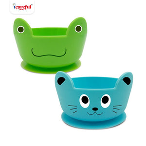 silicone Dishes bowl children sucker bowl environmental protection children's tableware an training baby food Solid Feeding bowl