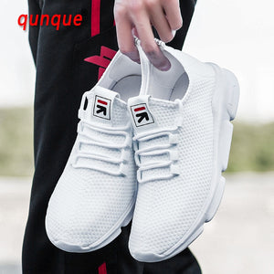 New Lightweight Casual Shoes Men Fly Weave Quality Sneakers Breathable Comfortable Lace Up Men Shoes Outdoor Walking Footwear