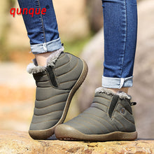 Load image into Gallery viewer, Men Boots Winter Men Shoes Fashion Unisex Solid Color Snow Boots Plush Inside Antiskid Bottom Keep Warm Waterproof Ski Boots