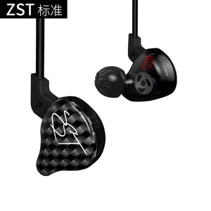 KZ ZST PRO  Armature Dual Driver Earphone Detachable Cable Noise Cancelling Sport Headset With Mic for kz ZS4 AS10 C10